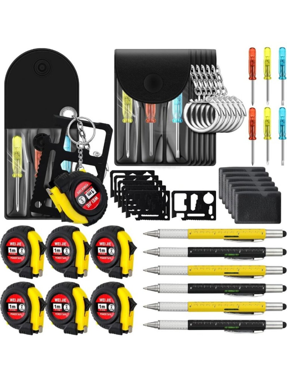 24 Pcs Mini Screwdriver Keychain Multitool Set - Perfect Gifts for Dad & Men